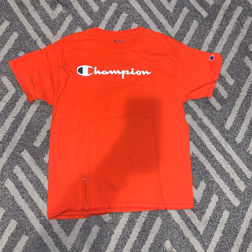 Orange champion t shirt